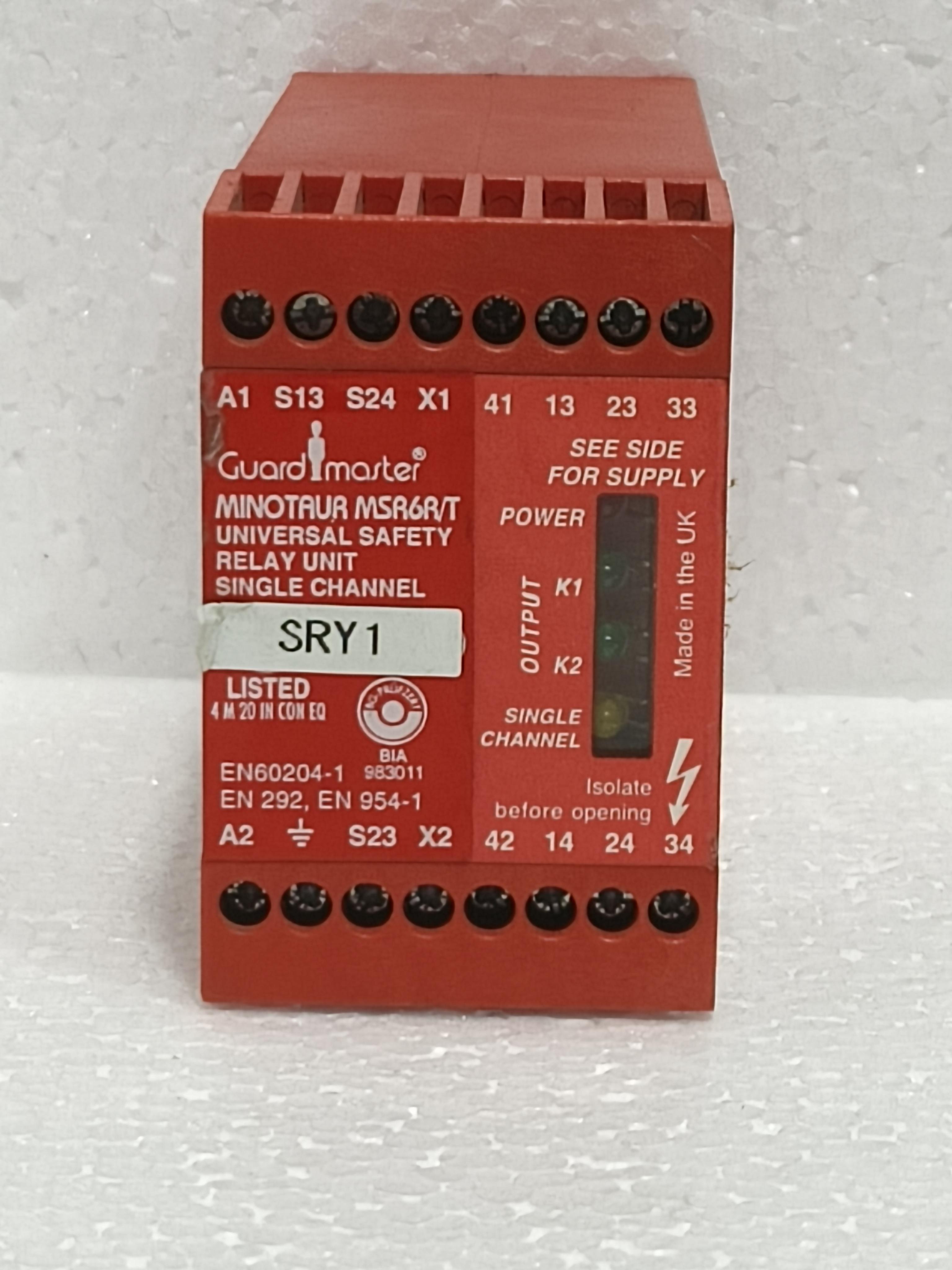 GUARD MASTER MINOTAUR MSR6R/T UNIVERSAL MONITORING SAFETY RELAY | Japan ...