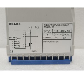 SELCO T2000-02 REVERSE POWER RELAY